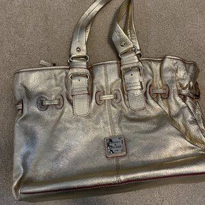 Dooney & Bourke Chiara Metallic Gold Foil Purse